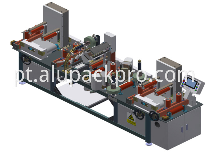 automatic film sticking machine for aluminum